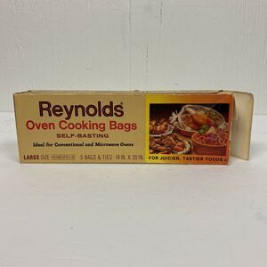 Reynolds Oven Cooking Bags Large Vintage Prop New